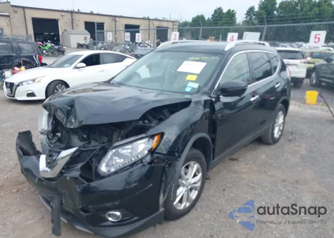 2016 Nissan Rogue Sv из США, поврежденный, VIN KNMAT2MV6GP625372